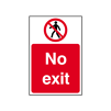 No Exit Sign - RPVC, 200 X 300mm